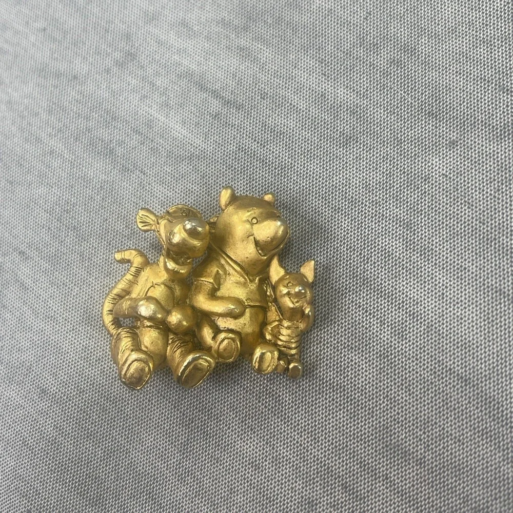 Disney Smiling Friends Tigger Pooh Piglet Pin Brooch